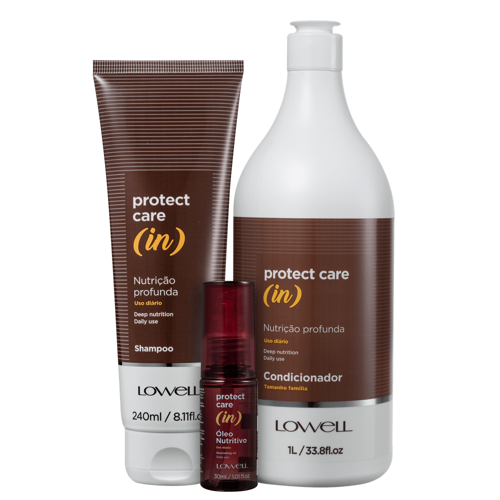 Kit Lowell Protect Care (in) Nutrição Profunda (3 Produtos)