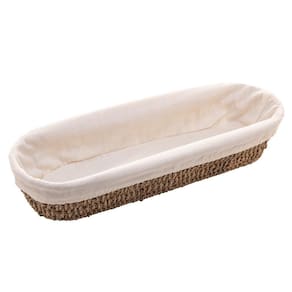 Cesta Oval Wolff de Sisal 43,5cm x 15cm x 8cm