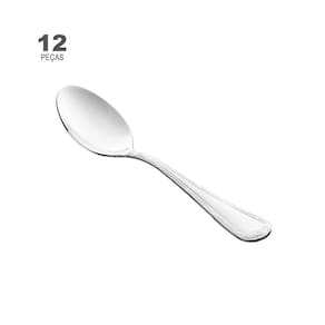 Conjunto de 12 Colheres para Mesa Wolff Croisé de Aço Inox