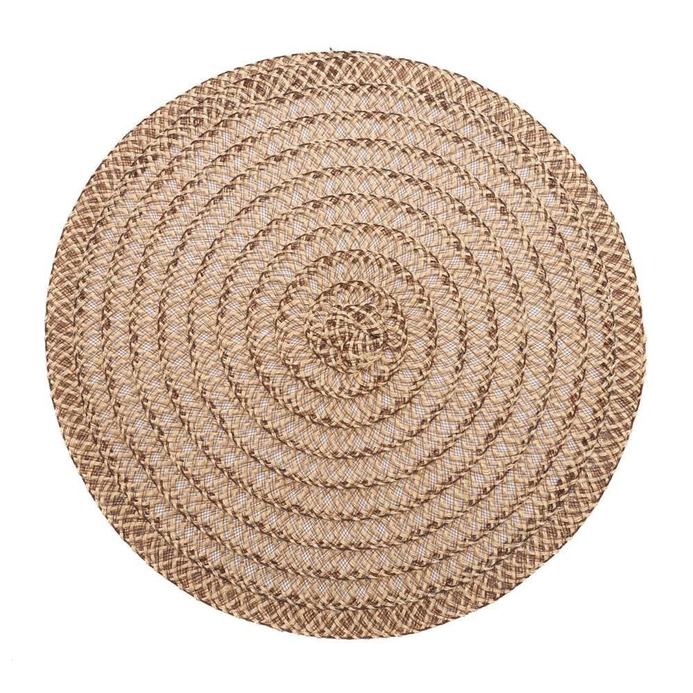 Lugar Americano Wolff Flowered de Poliéster Marron38cm
