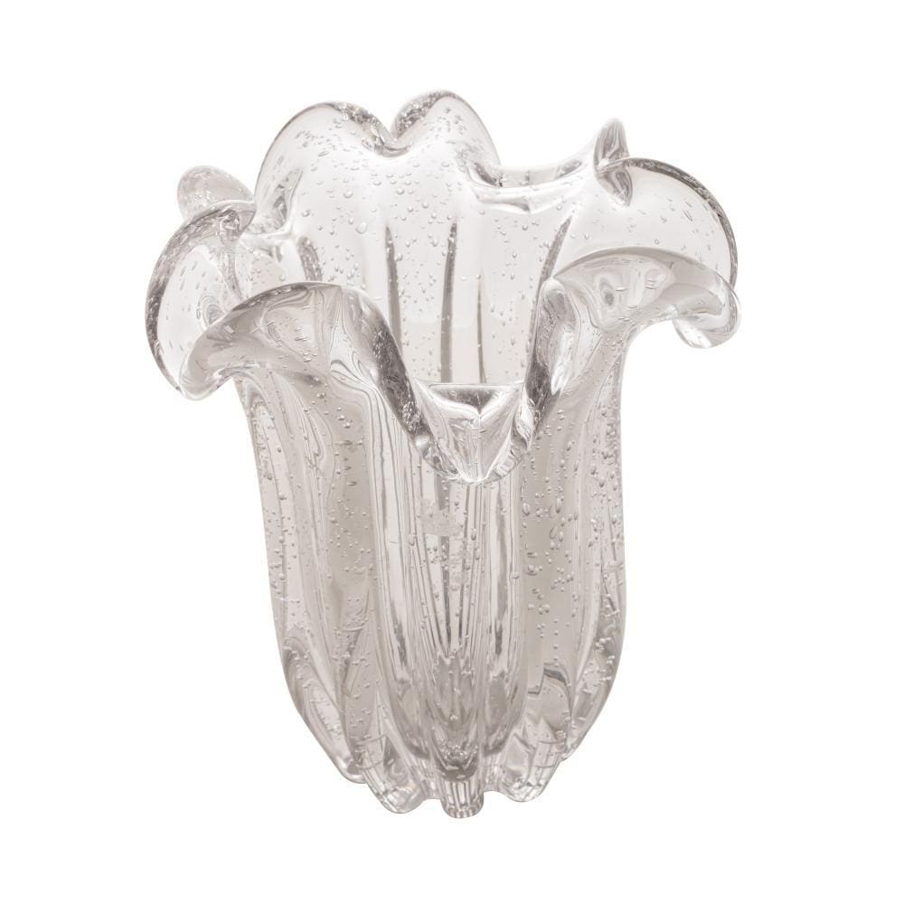 Vaso Wolff Flat Italy de Vidro 18cm x 21cm