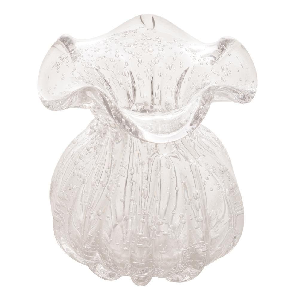 Vaso Wolff Italy de Vidro 11,5cm x 13cm