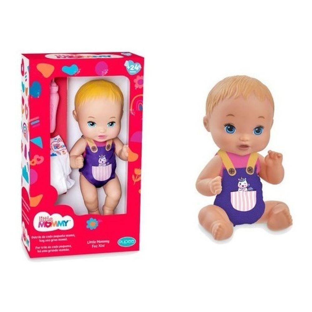 Boneca Bebê Menina Baby Little Mommy Recém Nascida - Roupa Rosa