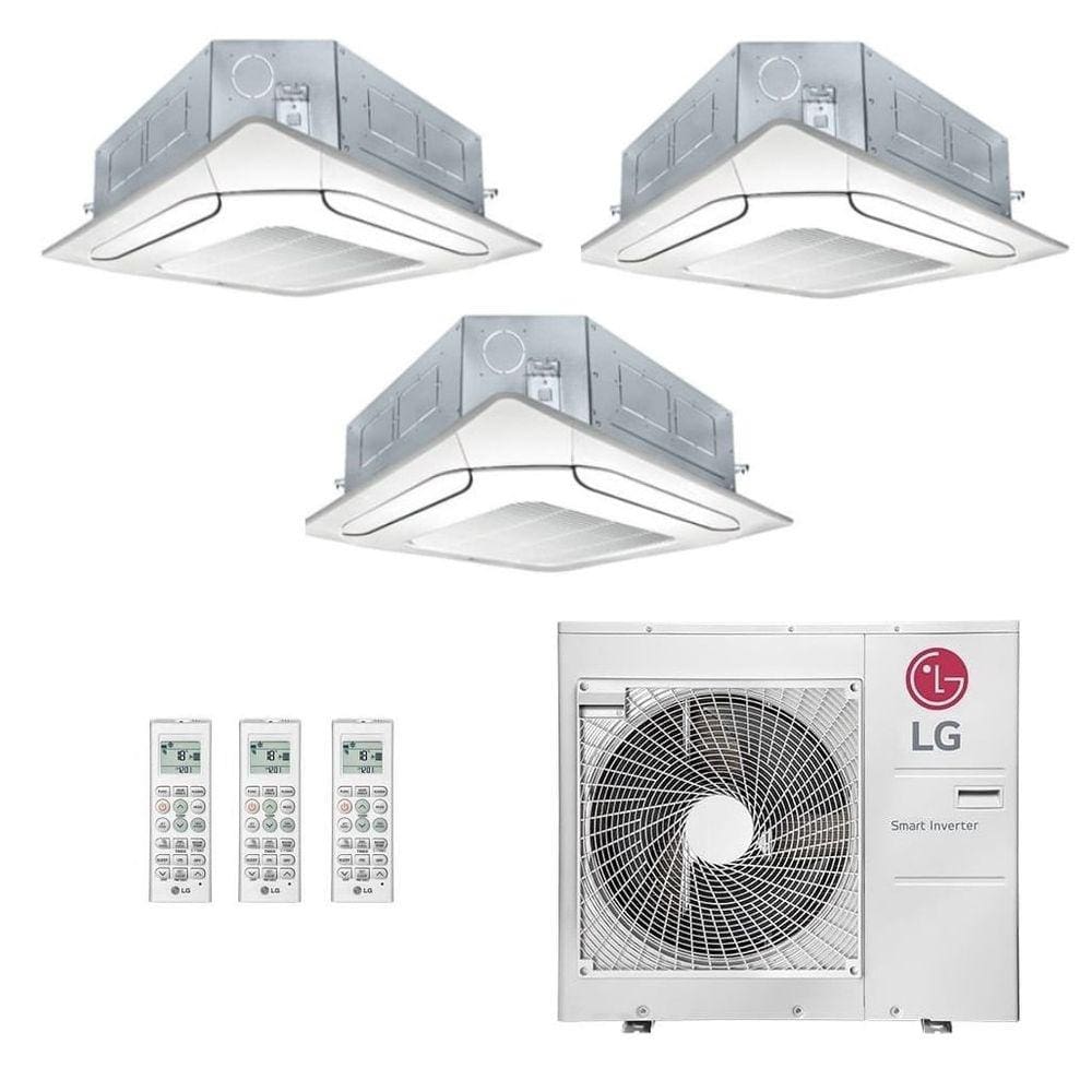 Ar-Condicionado Multi Split Inverter LG 36.000 BTUs (1x Evap K7 4 Vias 12.000 + 1x Evap K7 4 Vias 18.000 + 1x Evap K7 4 Vias 24.000) Quente/Frio 220V