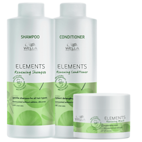 Kit Wella Professionals Elements Renewing Essencials Trio Salon (3 Produtos)