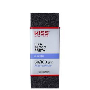 Kiss New York Bloco Preta - Lixa de Unha (24 Unidades)