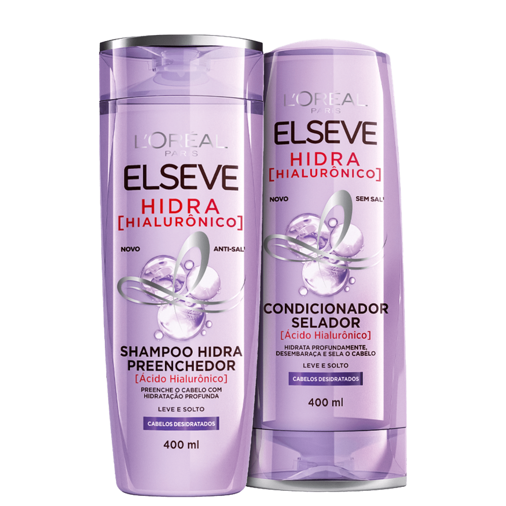 Kit Elseve L`Oréal Paris Hidra Hialurônico Super 2 Produtos