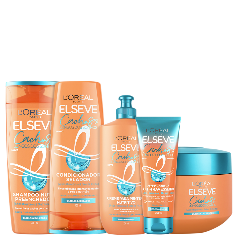 Kit Elseve L`Oréal Paris Cachos dos Sonhos Completo (5 Produtos)