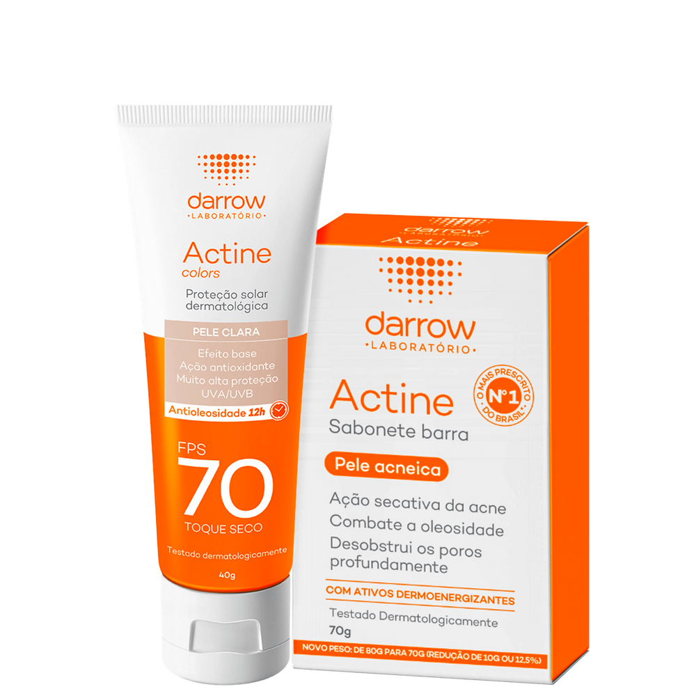 Kit Darrow Actine Pele Clara (2 Produtos)