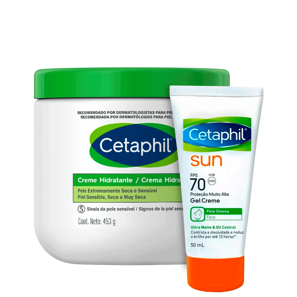 Kit Cetaphil Hidratação e Proteção Solar Duo (2 Produtos)