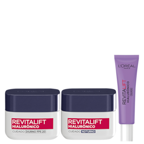 Kit L’Oréal Paris Trio Revitalift Hialurônico (3 produtos)