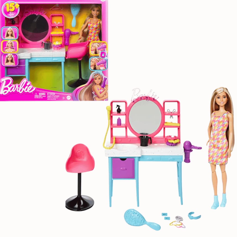 Conjunto - Boneca Barbie - Salao de Beleza MATTEL