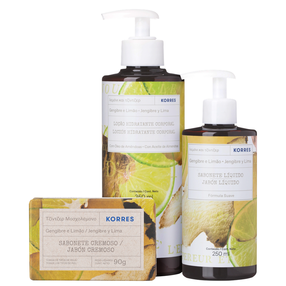 Kit Korres Banho de Cuidados (3 produtos)