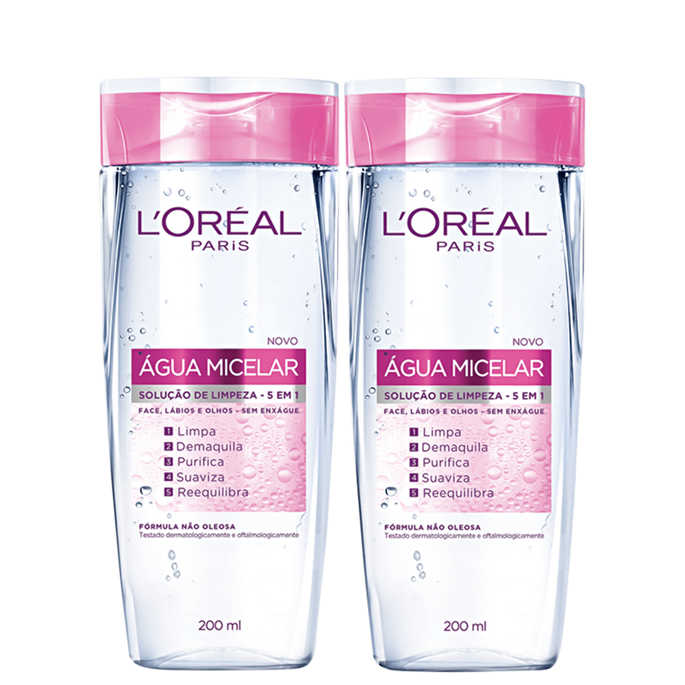Kit L`Oréal Paris Dermo Expertise Água Micelar 2x200ml
