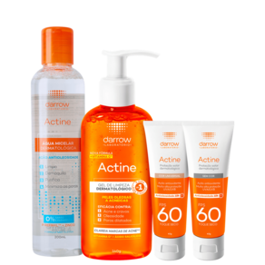 Kit Darrow Actine Limpeza & Proteção Quarteto (4 Produtos)