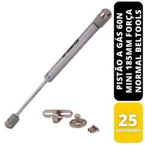 KIT 25 Pistão A Gás 60N Mini 185mm Força Normal Beltools