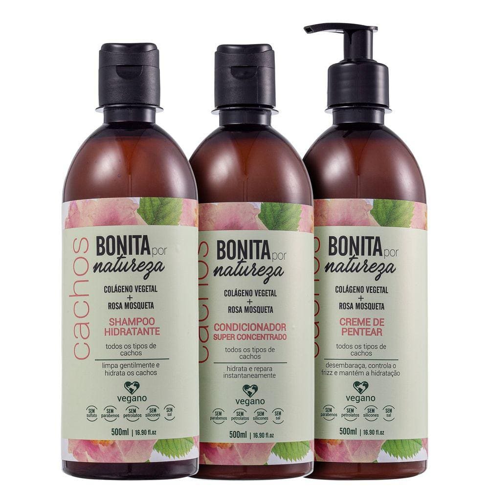 Kit Bonita por Natureza Cachos (3 Produtos)