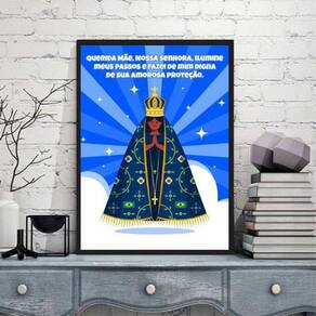 Quadro Decorativo Querida Nossa Senhora 45X34Cm