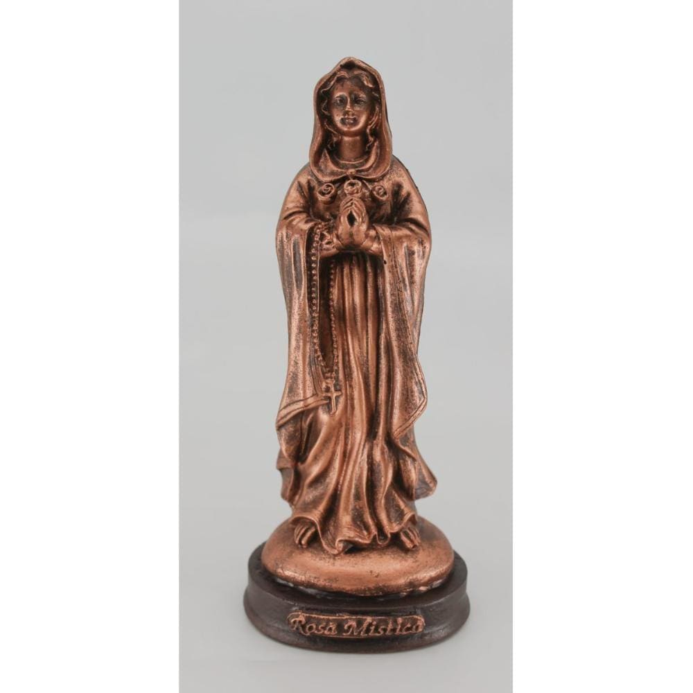 Nossa Senhora Rosa Mística - 15 cm - Bronze
