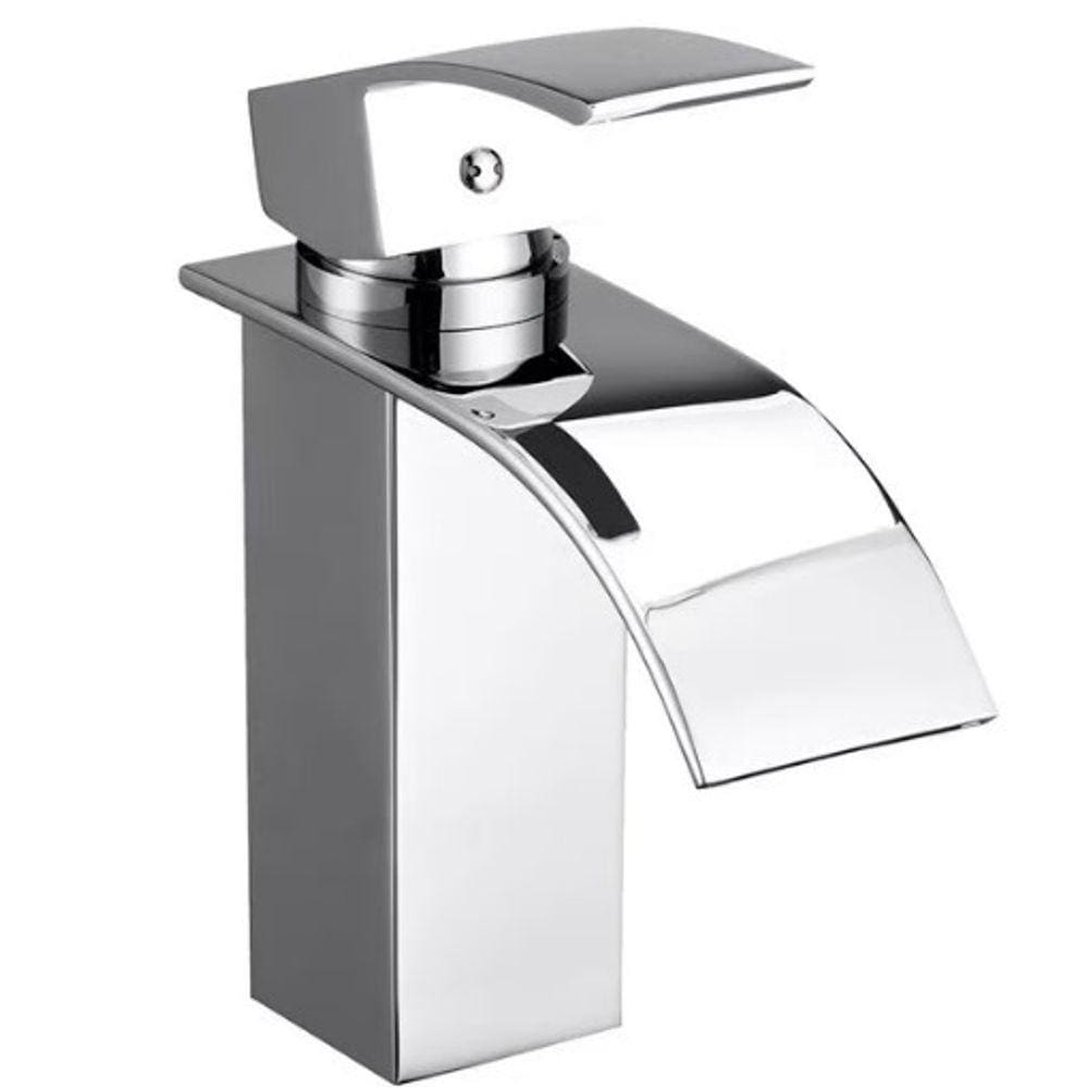 Torneira Banheiro Monocomando Cromada Cascata Baixa