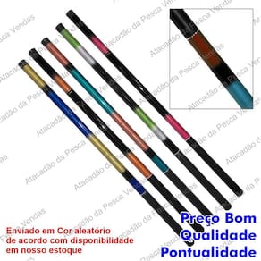 Vara Telescopica 3,60 mts 40% Carbono + Enrolador de Linha