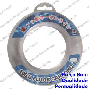 Linha Fluorcarbon Leader Transparente 50 Mt. - 0.50mm