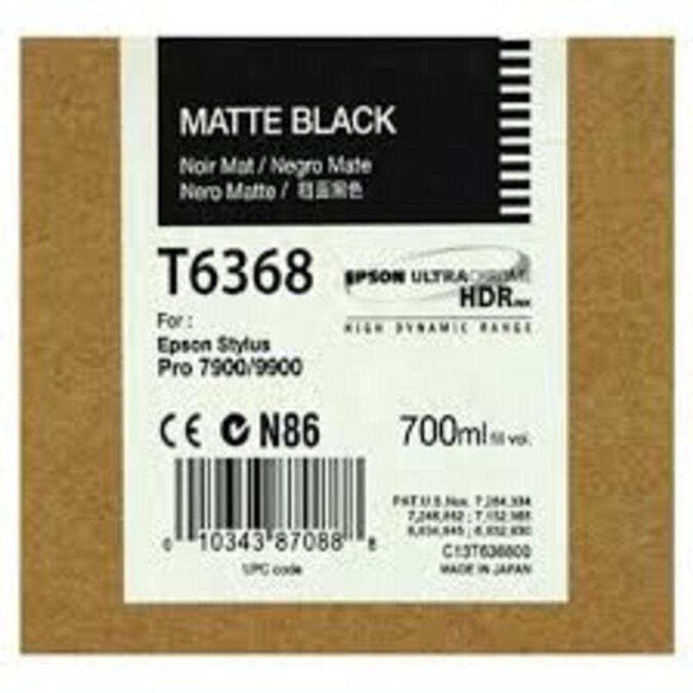 Cartucho De Tinta Epson T6368 Matte Black