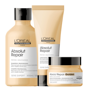 Kit L`Oréal Professionnel Serie Expert Absolut Repair Gold Quinoa + Protein Golden Trio (3 Produtos)