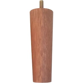 Peça Reposição Pé Para Cama De Madeira Marrom 13Cm Cama Box