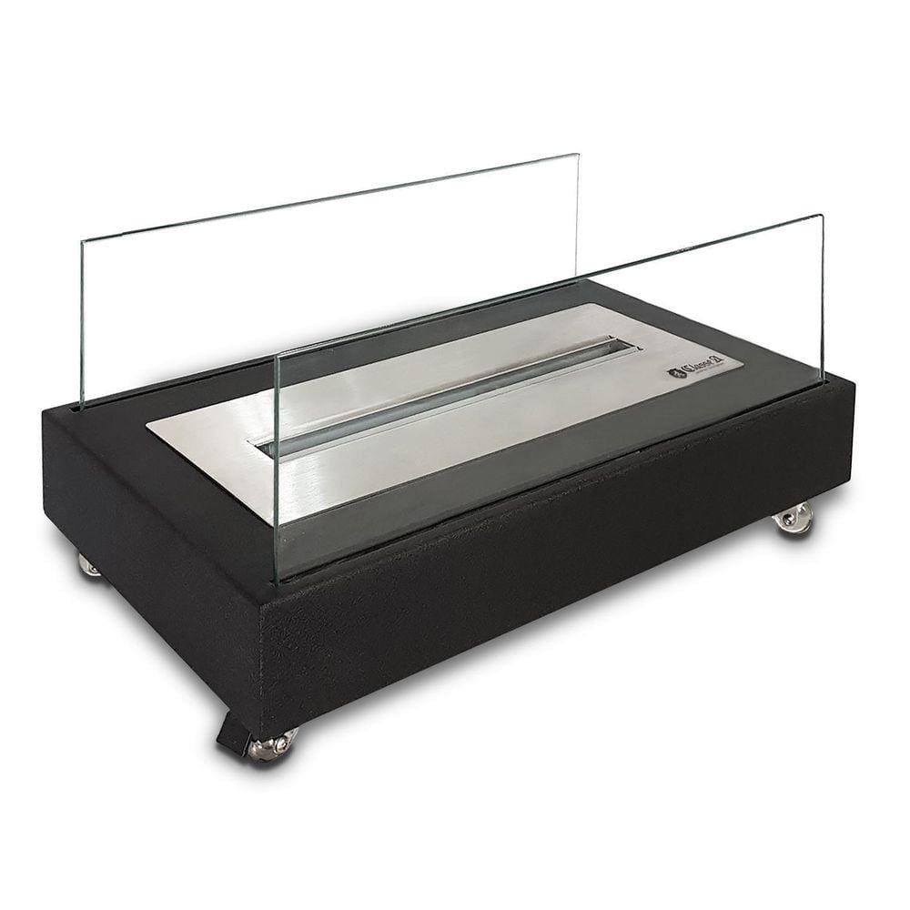 Lareira Eco Classe A Álcool-Portátil Preta Queimador 50Cm