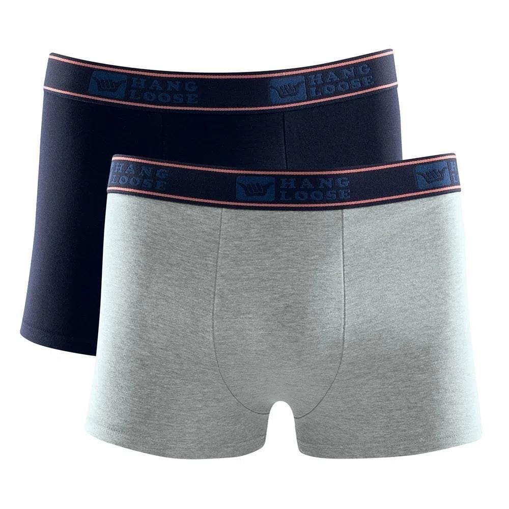 Kit 2 Cueca Boxer Hang Loose Cotton Masculina Cós Elástico