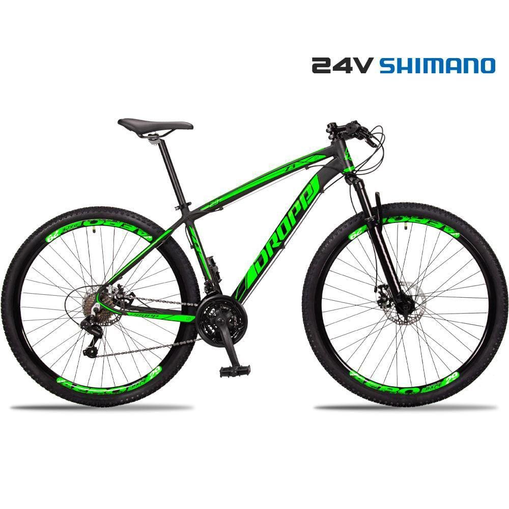 Bicicleta Dropp Z3 Aro 29 Susp. Dianteira 24 Marchas - Preto/verde