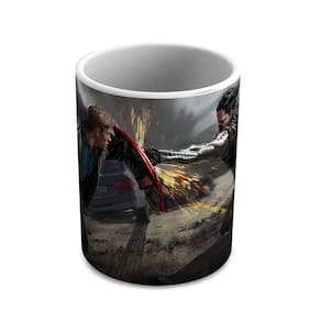 Caneca Personalizada Porcelana Capitão América 325 Ml 1