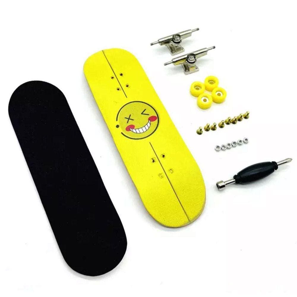 Skate Dedo Profissional De Madeira Com Rolamento Fingerboard