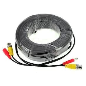 Cabo Pronto Cftv Com 30 Mts E Conectores P4 E Bnc