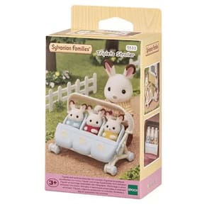 Sylvanian Families Carrinho De Bebe Para Trigêmeos Epoch
