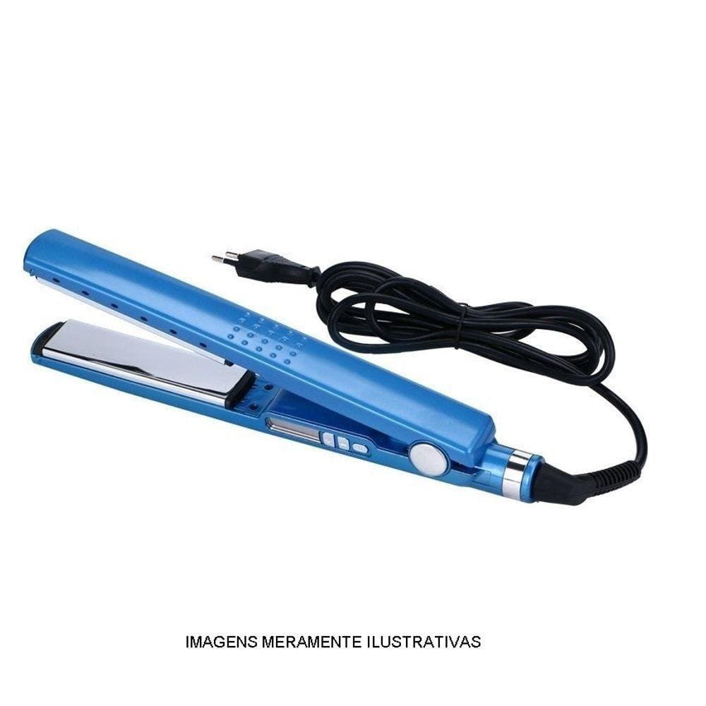 Prancha De Cabelo Azul Bivolt