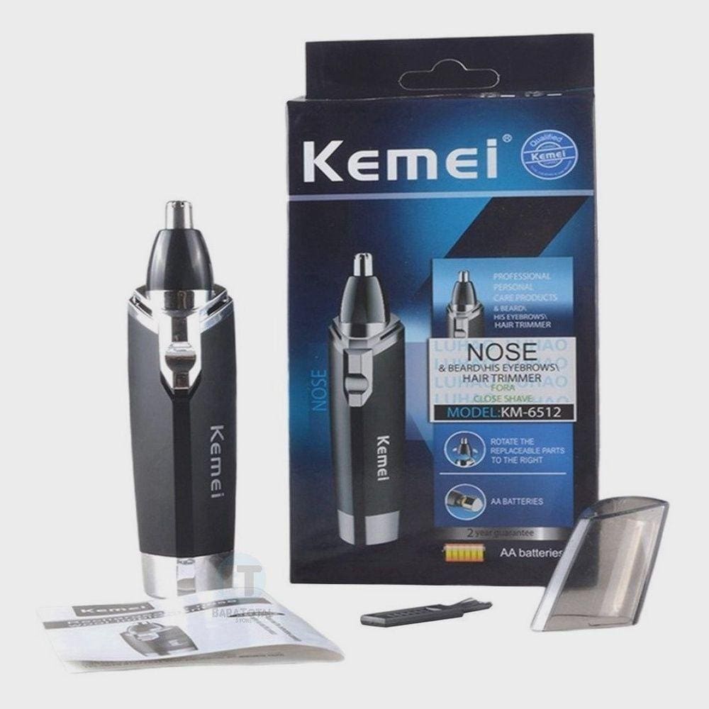 Aparador Pelos Nariz Orelha Kemei Km-6512 Barba Bigode Top