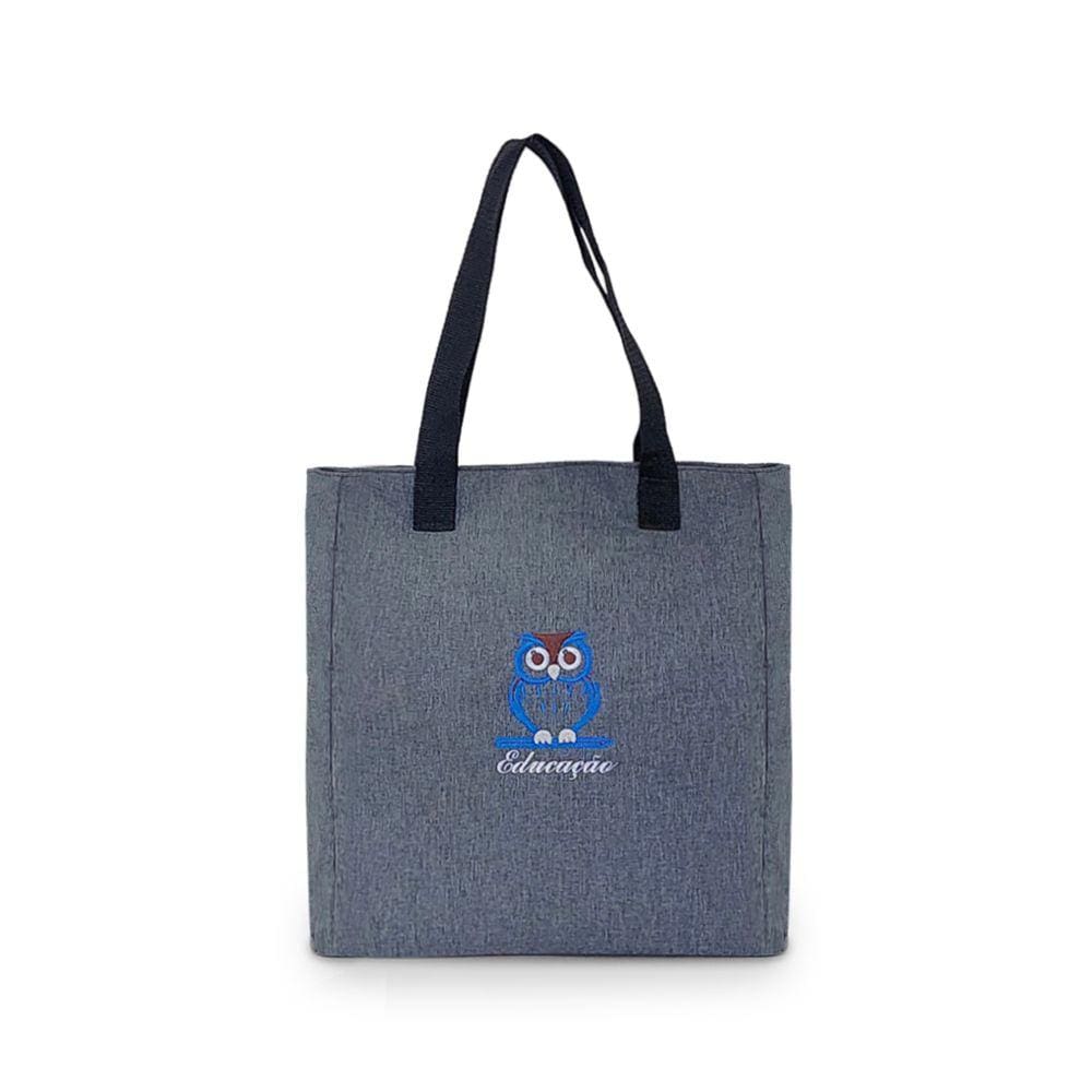 Bolsa feminina tote professora estudante educação coruja