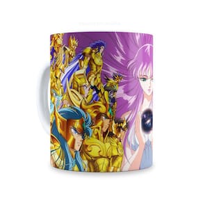 Caneca Personalizada Porcelana Cavaleiros Do Zodíaco 325 Ml