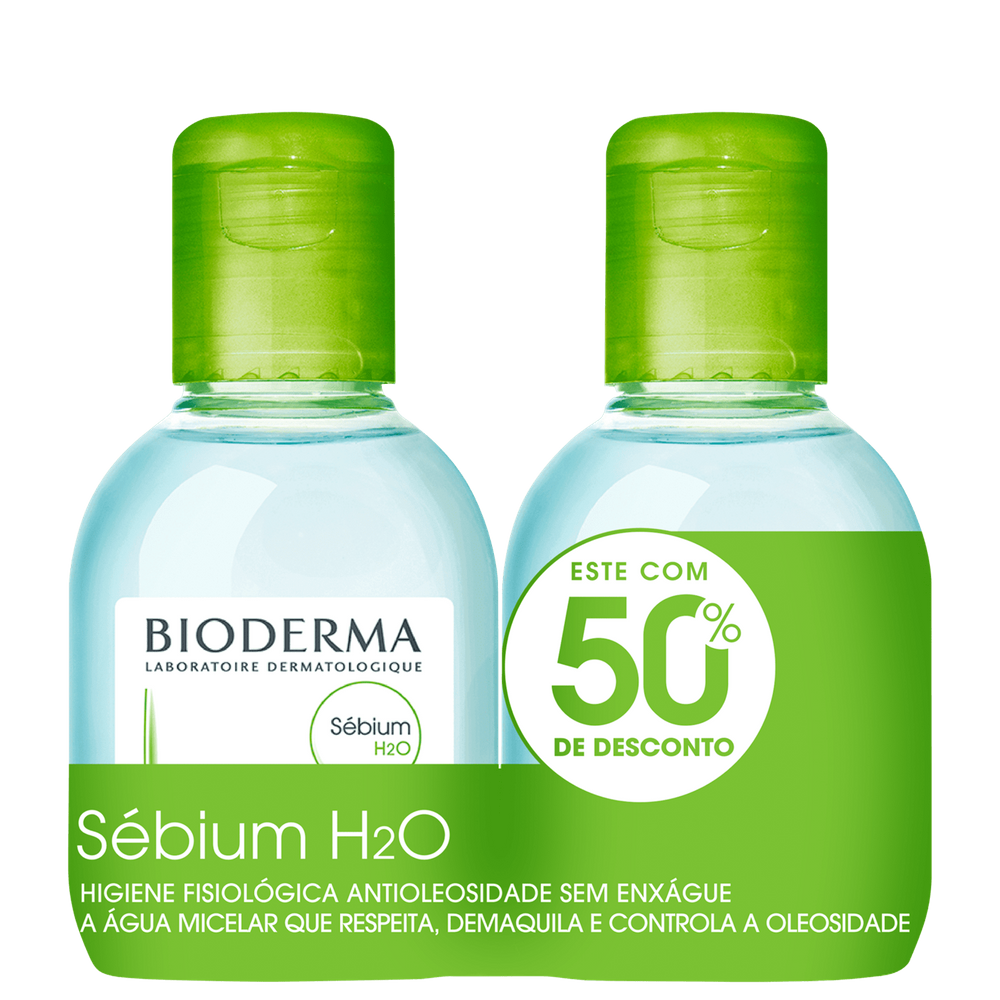 Kit Bioderma Sébium H2O Duo - Água Micelar 2x100ml