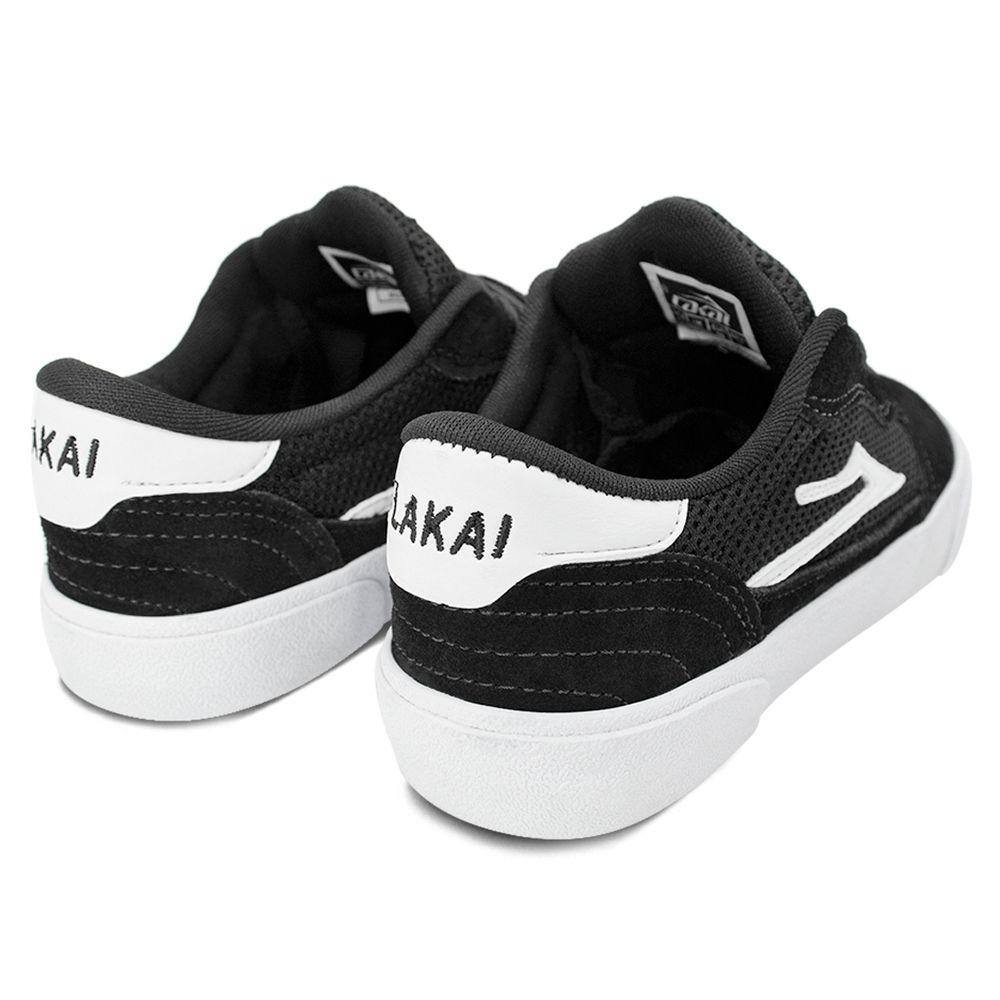 Tênis Lakai Cambridge Black White Suede | Casas Bahia
