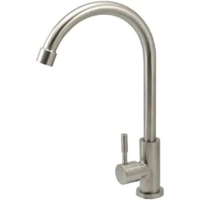 Torneira Cozinha Banheiro Aço Inox Escovado