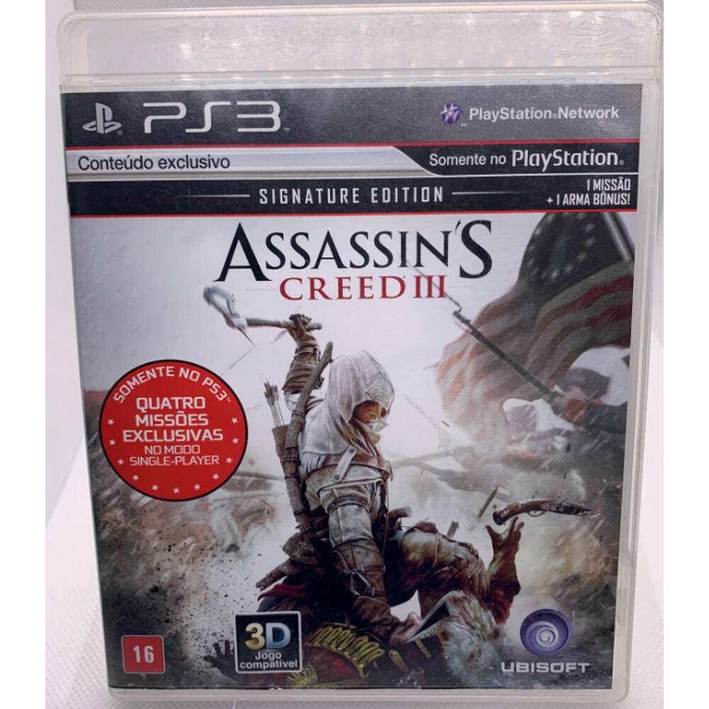 Jogo PS3 Assassins Creed III - Ubisoft