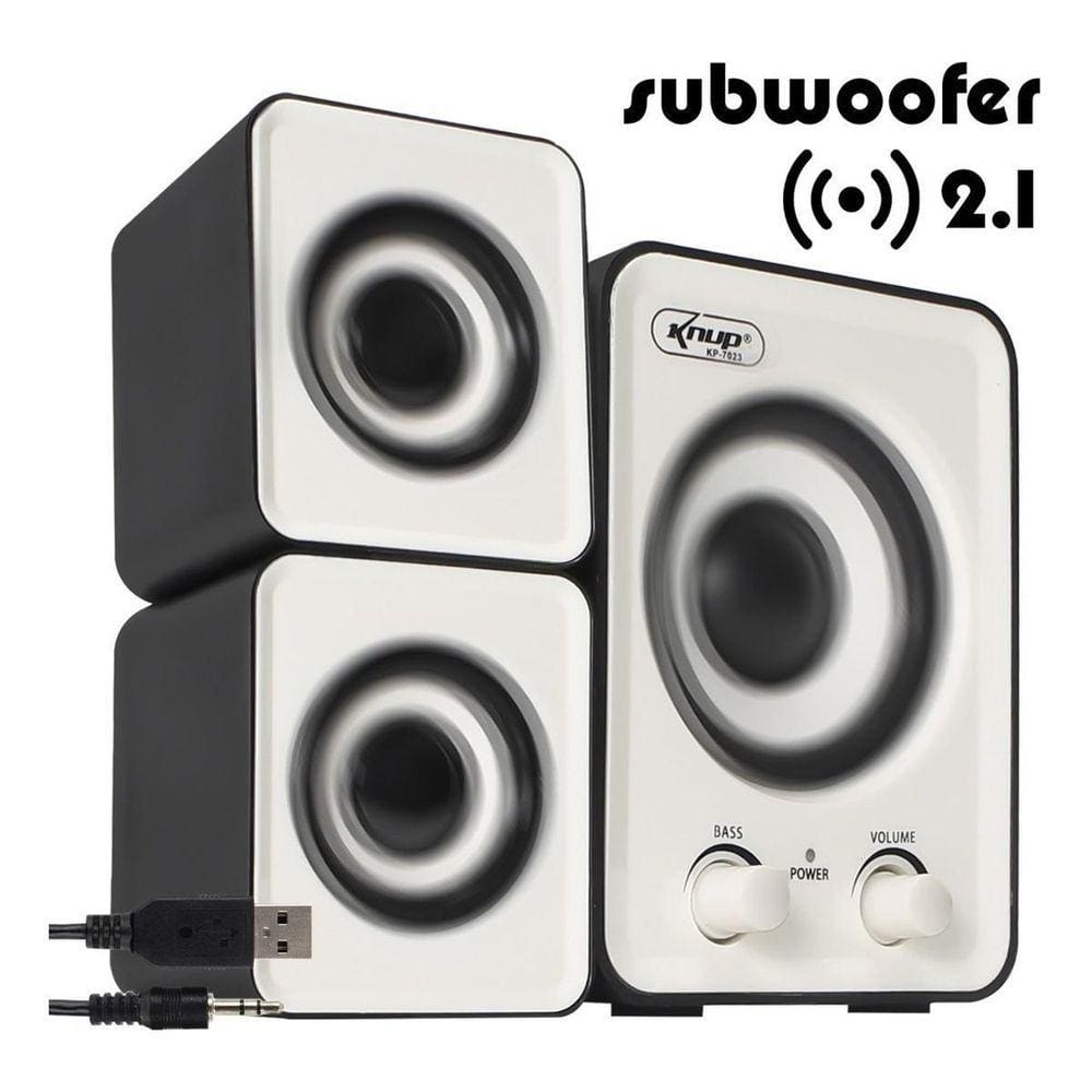 Caixa Caixinha De Som Amplificada Para Pc Gamer Subwoofer