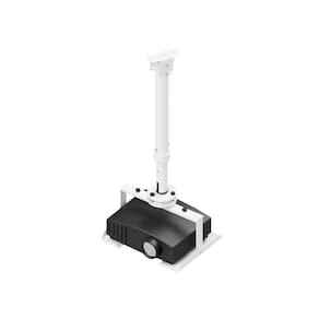 Suporte Projetor Com Bandeja Teto Inclinado Telescopico
