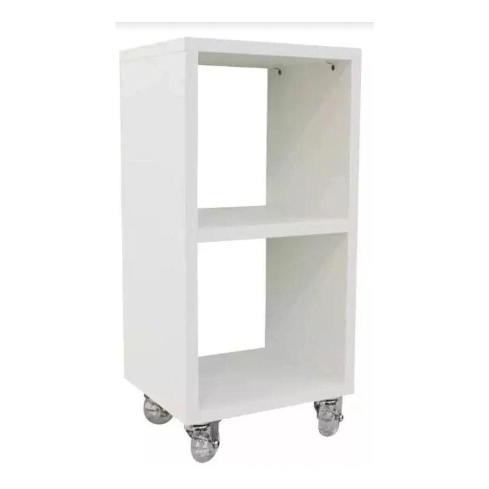 Mesa De Cabeceira C Rodas Branco Decorativo Quarto Sala