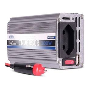 Inversor Tensão 12V 220V 200W Veicular Transformador Tomada