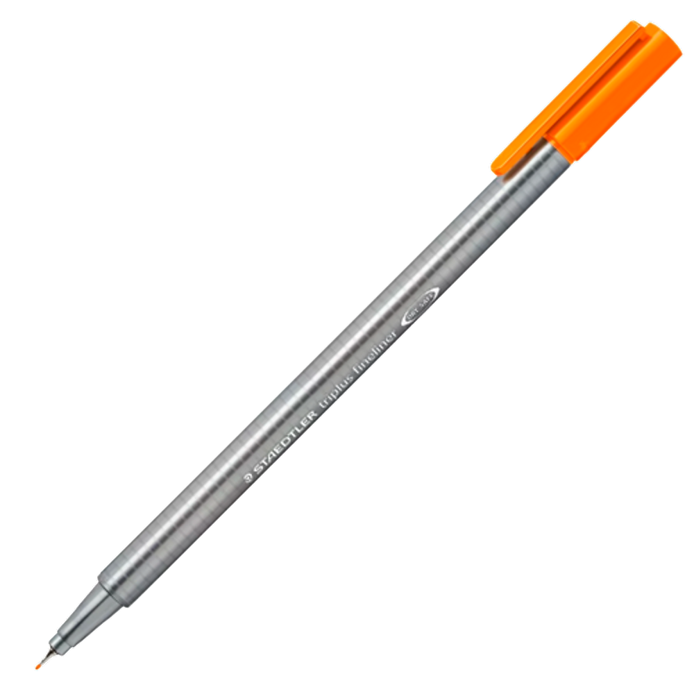 Caneta fineliner 0.3mm Triplus 334-4 Laranja Staedtler