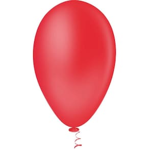 Bexiga/Balão Vermelho -Formato Pera N.6.5 Pct.C/50